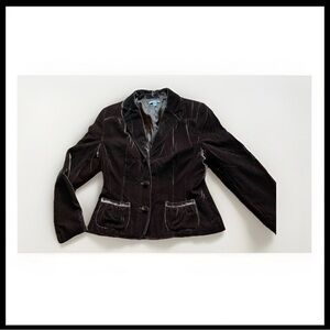Apt. 9 Size 12 Brown Velvet Women's Blazer